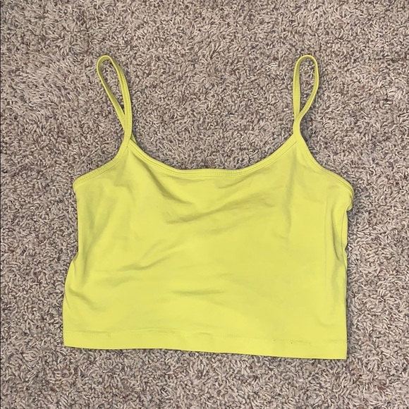 neon green tank top forever 21